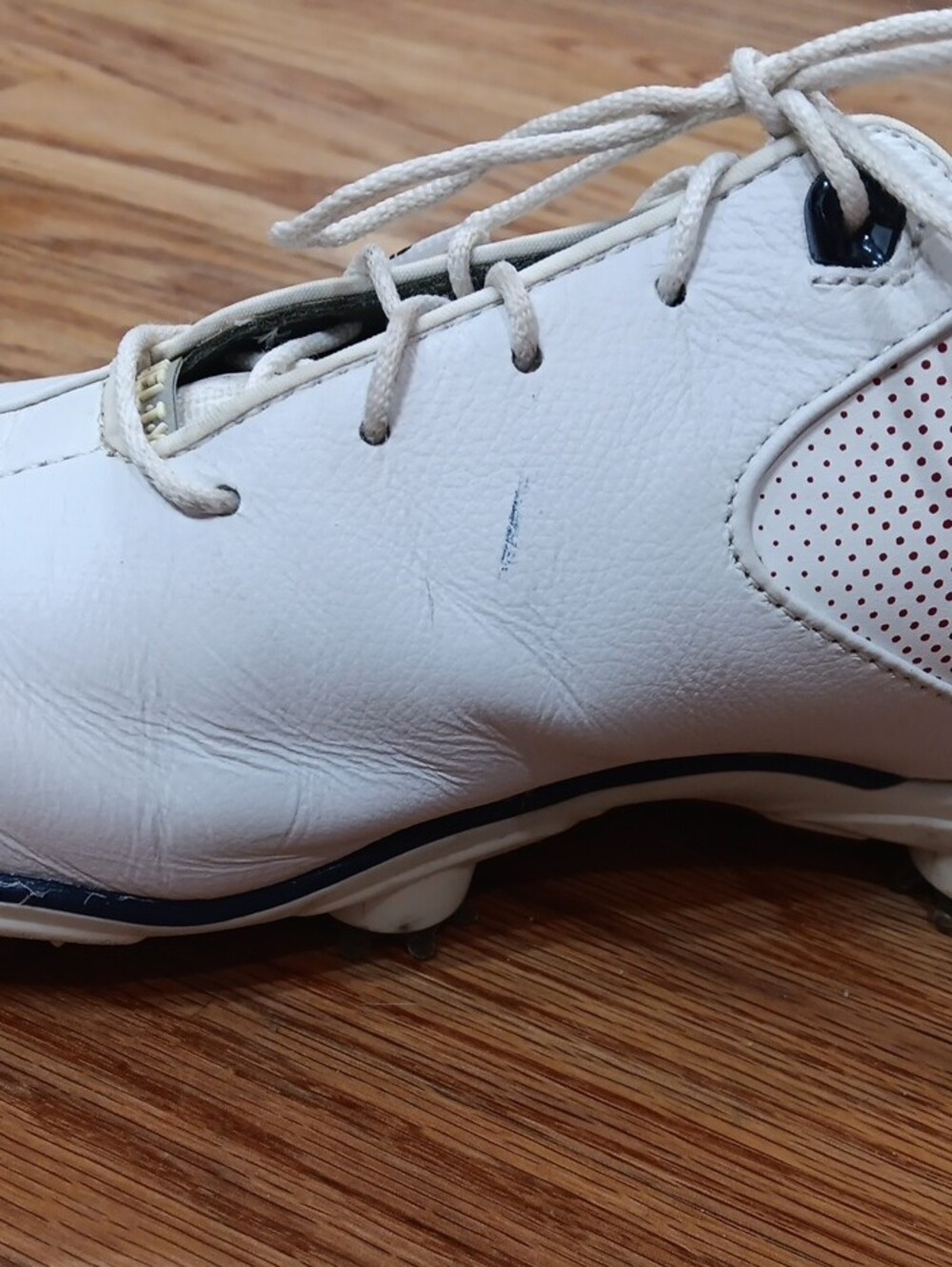 FootJoy White and Red Men's Athletic Golf Shoes Size 10 - Picture 5 of 7